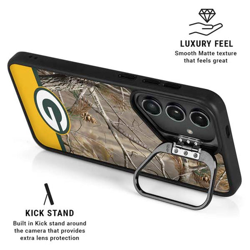 NFL Realtree Camo Green Bay Packers Galaxy S24 Ultra Kickstand Case