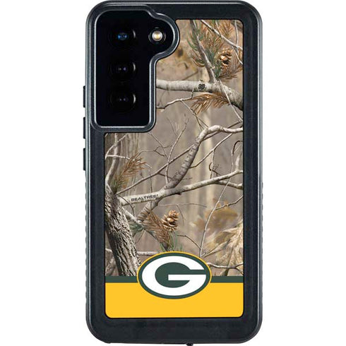 NFL Realtree Camo Green Bay Packers Galaxy S24 Waterproof Case