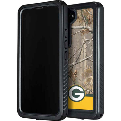 NFL Realtree Camo Green Bay Packers Galaxy S24 Waterproof Case