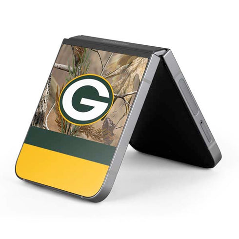 NFL Realtree Camo Green Bay Packers Galaxy Z Flip6 Skin