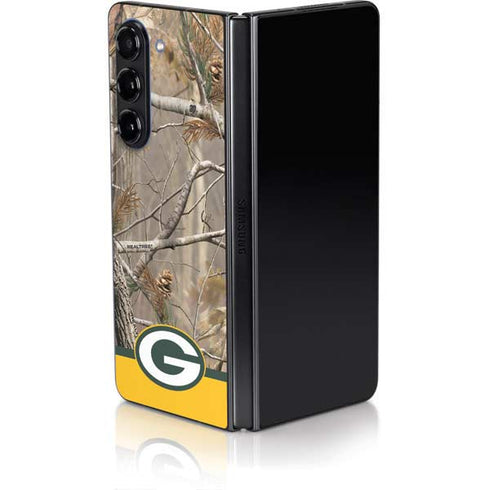 NFL Realtree Camo Green Bay Packers Galaxy Z Fold5 5G Skin