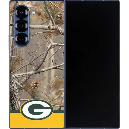 NFL Realtree Camo Green Bay Packers Galaxy Z Fold6 Skin
