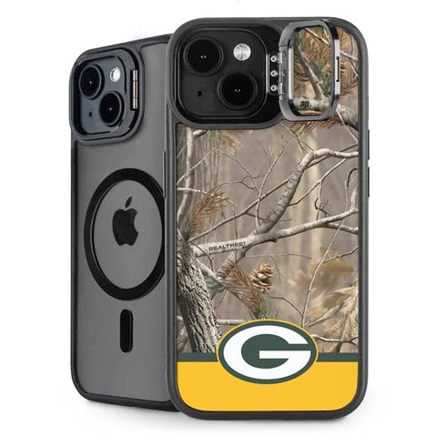NFL Realtree Camo Green Bay Packers iPhone 14 Kickstand Case