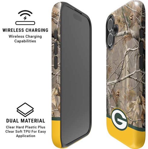 NFL Realtree Camo Green Bay Packers iPhone 16 Magsafe Impact Case