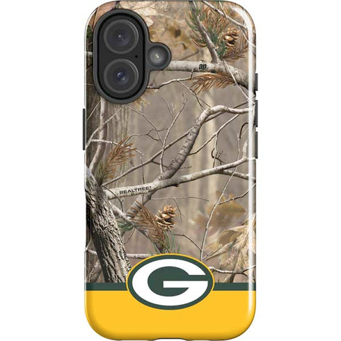 NFL Realtree Camo Green Bay Packers iPhone 16 Plus Impact Case