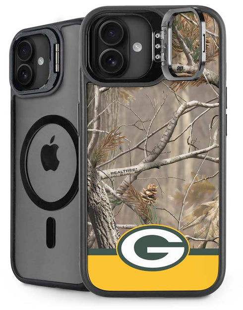 NFL Realtree Camo Green Bay Packers iPhone 16 Plus Kickstand Case
