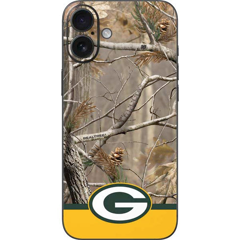 NFL Realtree Camo Green Bay Packers iPhone 16 Plus Skin