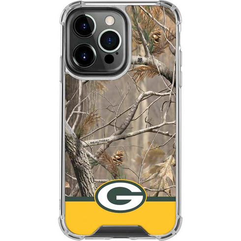 NFL Realtree Camo Green Bay Packers iPhone 16 Pro Clear Case