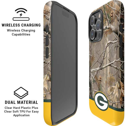 NFL Realtree Camo Green Bay Packers iPhone 16 Pro Magsafe Impact Case