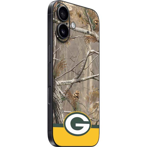 NFL Realtree Camo Green Bay Packers iPhone 16 Skin