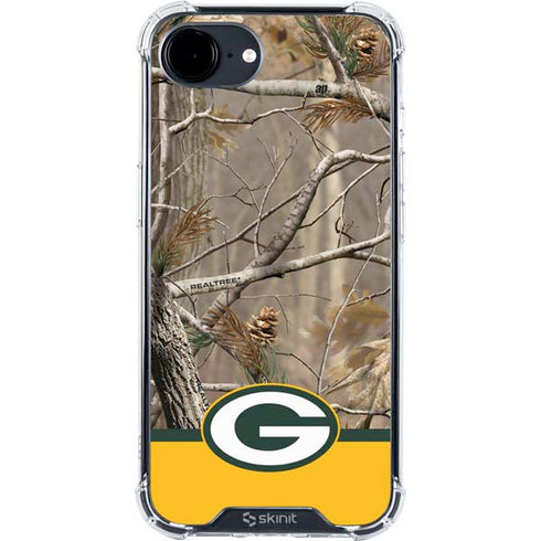 NFL Realtree Camo Green Bay Packers iPhone 16e Clear Case
