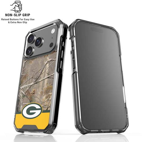 NFL Realtree Camo Green Bay Packers iPhone 18 Pro Clear Case