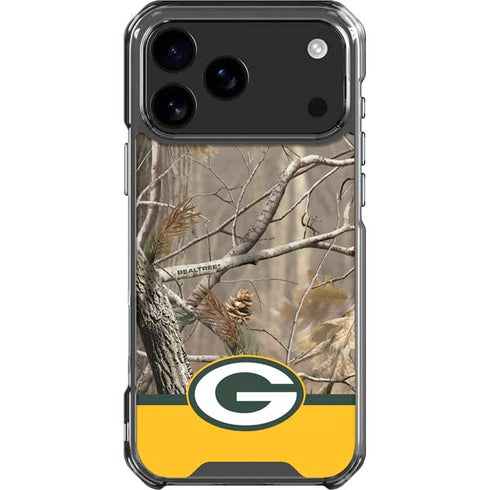 NFL Realtree Camo Green Bay Packers iPhone 18 Pro Max Clear Case