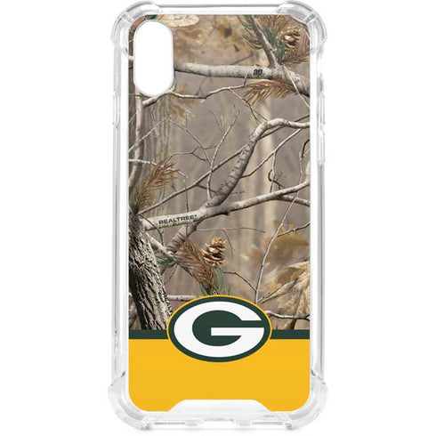 NFL Realtree Camo Green Bay Packers iPhone XS Clear Case