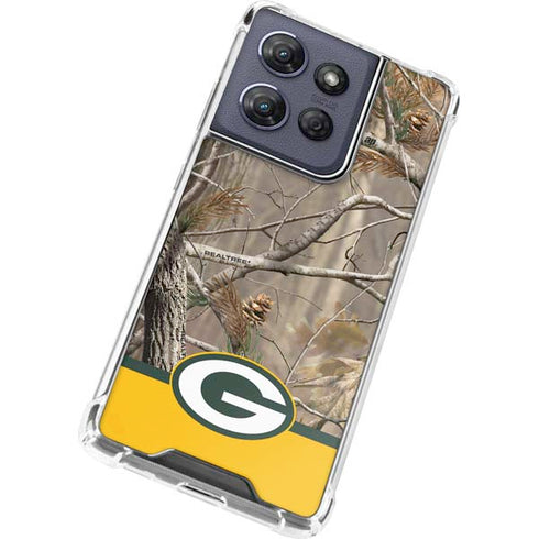 NFL Realtree Camo Green Bay Packers Moto G 5G (2025) Clear Case