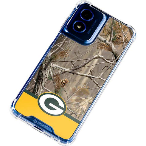 NFL Realtree Camo Green Bay Packers Moto G 5G (2024) Clear Case