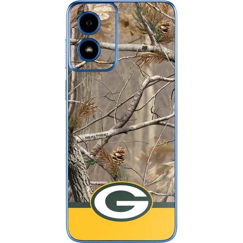 NFL Realtree Camo Green Bay Packers Moto G Play 4G (2024) Skin