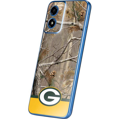 NFL Realtree Camo Green Bay Packers Moto G Play 4G (2024) Skin