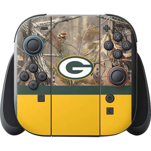 NFL Realtree Camo Green Bay Packers Nintendo Switch 2 (2025) with Joy-Con Skin