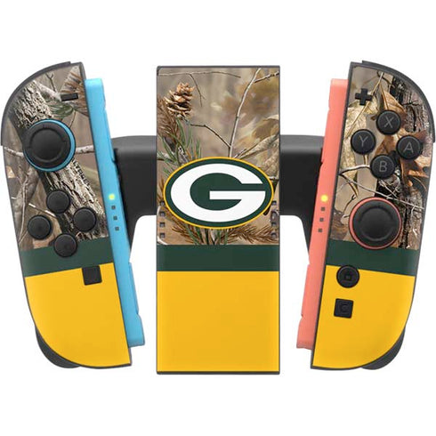 NFL Realtree Camo Green Bay Packers Nintendo Switch 2 (2025) Joy-Con Controller Skin
