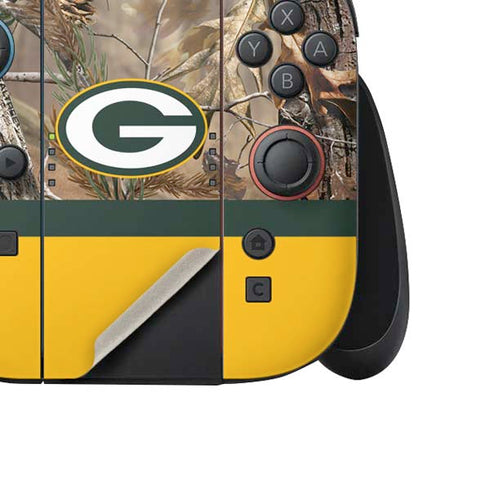 NFL Realtree Camo Green Bay Packers Nintendo Switch 2 (2025) Joy-Con Controller Skin