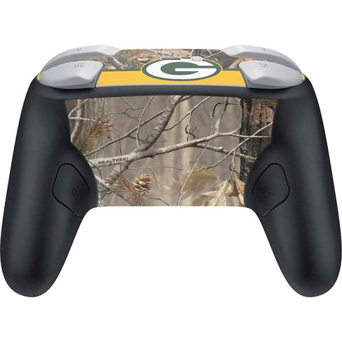 NFL Realtree Camo Green Bay Packers Nintendo Switch 2 (2025) Pro Controller Skin