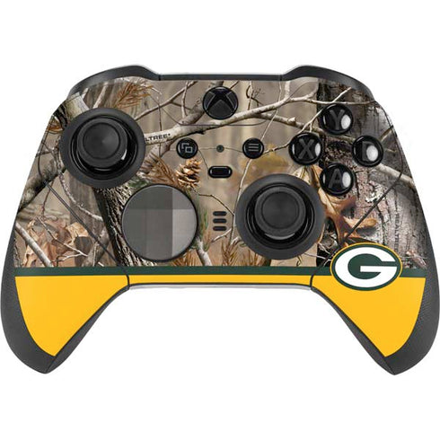 NFL Realtree Camo Green Bay Packers Xbox Elite Wireless Controller Series 2 Skin