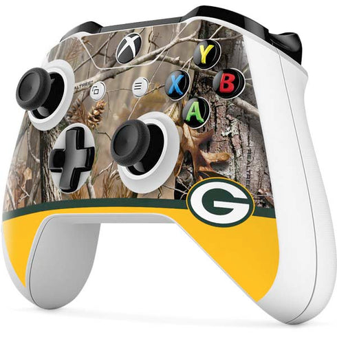 NFL Realtree Camo Green Bay Packers Xbox One S All-Digital Edition Bundle Skin