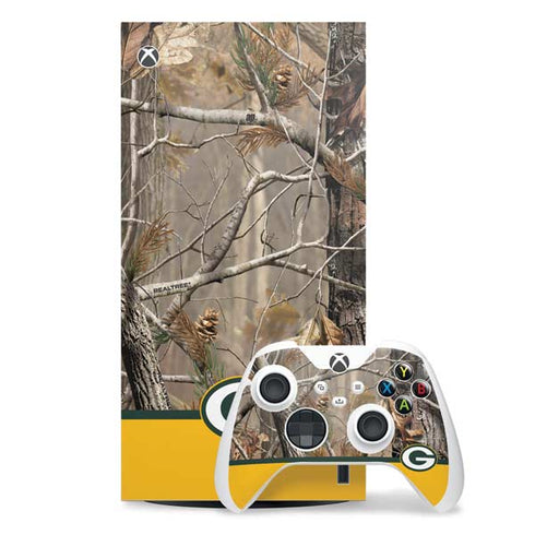 NFL Realtree Camo Green Bay Packers Xbox Series X Skins