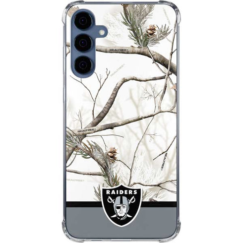 NFL Realtree Camo Las Vegas Raiders Galaxy A55 5G Clear Case