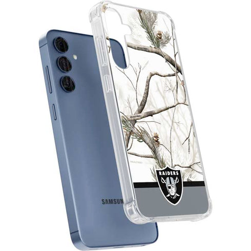NFL Realtree Camo Las Vegas Raiders Galaxy A55 5G Clear Case