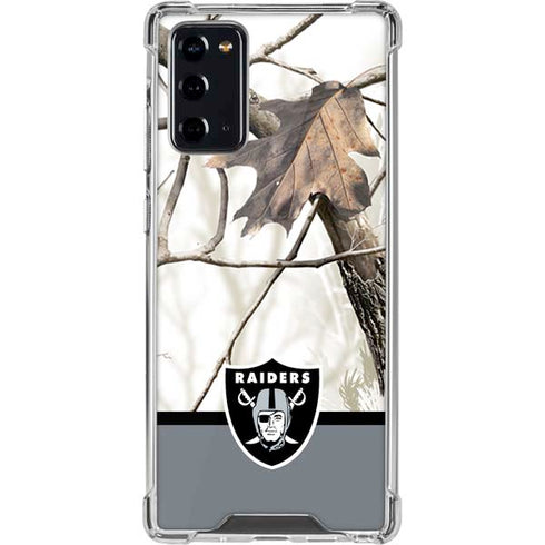 NFL Realtree Camo Las Vegas Raiders Galaxy Note20 5G Clear Case