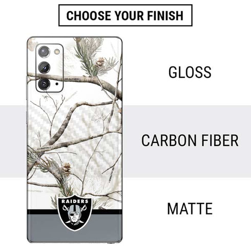 NFL Realtree Camo Las Vegas Raiders Galaxy Note20 5G Skin