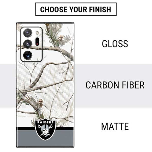 NFL Realtree Camo Las Vegas Raiders Galaxy Note20 Ultra 5G Skin