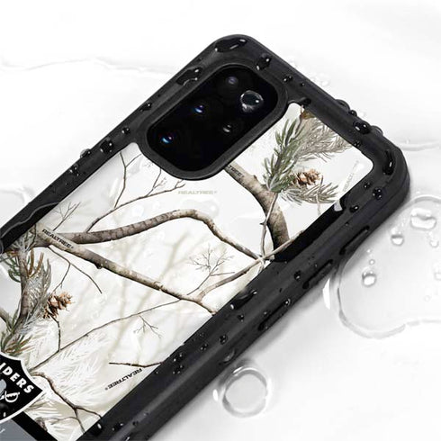 NFL Realtree Camo Las Vegas Raiders Galaxy S20 Plus Waterproof Case