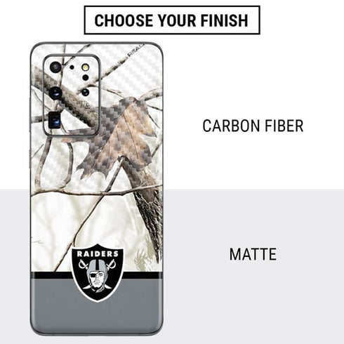NFL Realtree Camo Las Vegas Raiders Galaxy S20 Ultra 5G Skin