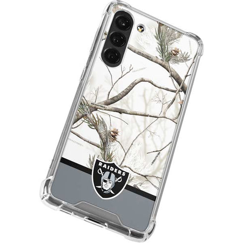 NFL Realtree Camo Las Vegas Raiders Galaxy S24 FE Clear Case