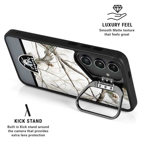 NFL Realtree Camo Las Vegas Raiders Galaxy S24 Plus Kickstand Case
