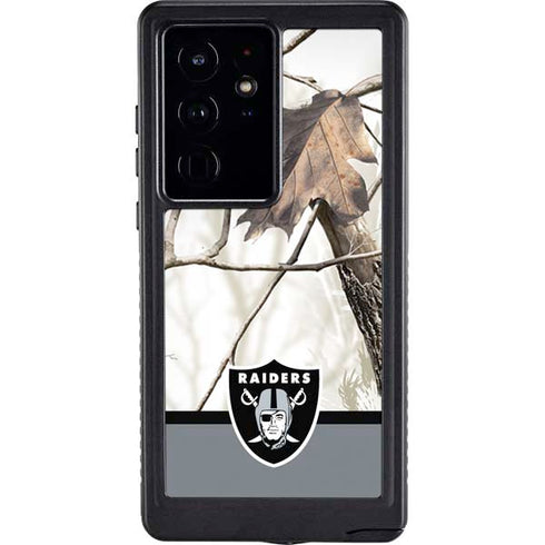 NFL Realtree Camo Las Vegas Raiders Galaxy S24 Ultra Waterproof Case