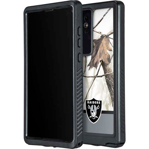 NFL Realtree Camo Las Vegas Raiders Galaxy S24 Ultra Waterproof Case
