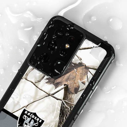 NFL Realtree Camo Las Vegas Raiders Galaxy S24 Ultra Waterproof Case