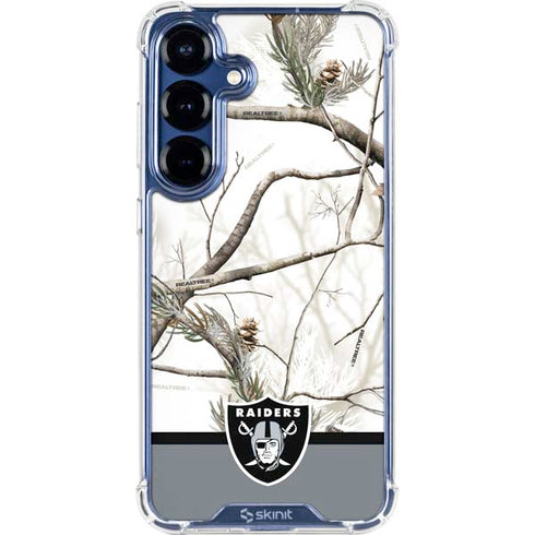 NFL Realtree Camo Las Vegas Raiders Galaxy S25 Clear Case