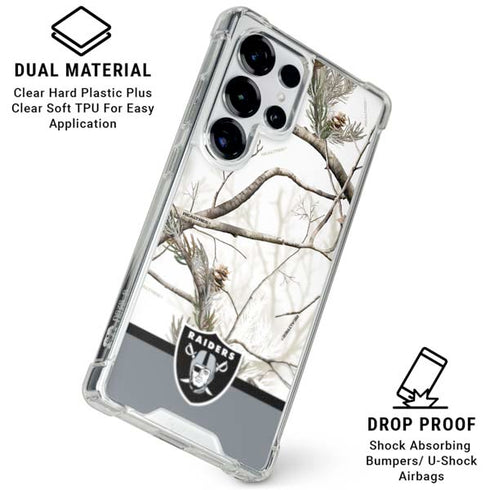 NFL Realtree Camo Las Vegas Raiders Galaxy S25 Ultra Clear Case