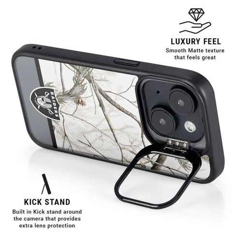 NFL Realtree Camo Las Vegas Raiders iPhone 14 Plus Kickstand Case