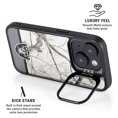 NFL Realtree Camo Las Vegas Raiders iPhone 15 Kickstand Case