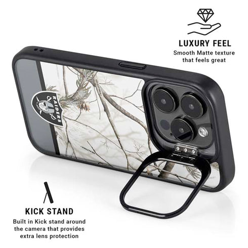NFL Realtree Camo Las Vegas Raiders iPhone 16 Pro Max Kickstand Case