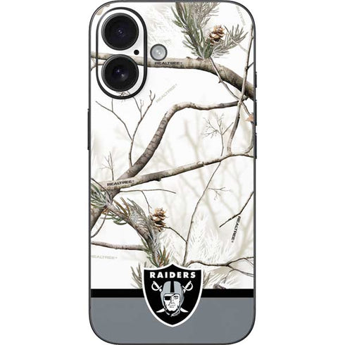 NFL Realtree Camo Las Vegas Raiders iPhone 16 Skin