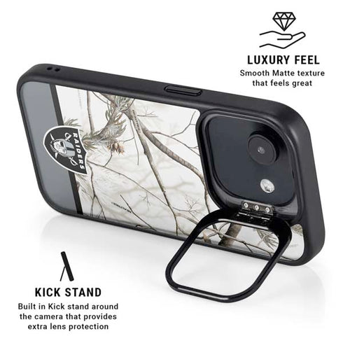 NFL Realtree Camo Las Vegas Raiders iPhone 16e Kickstand Case