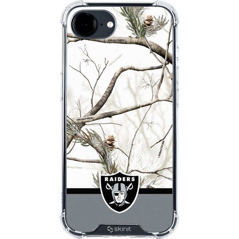 NFL Realtree Camo Las Vegas Raiders iPhone 16e Clear Case