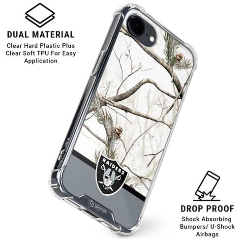 NFL Realtree Camo Las Vegas Raiders iPhone 16e Clear Case